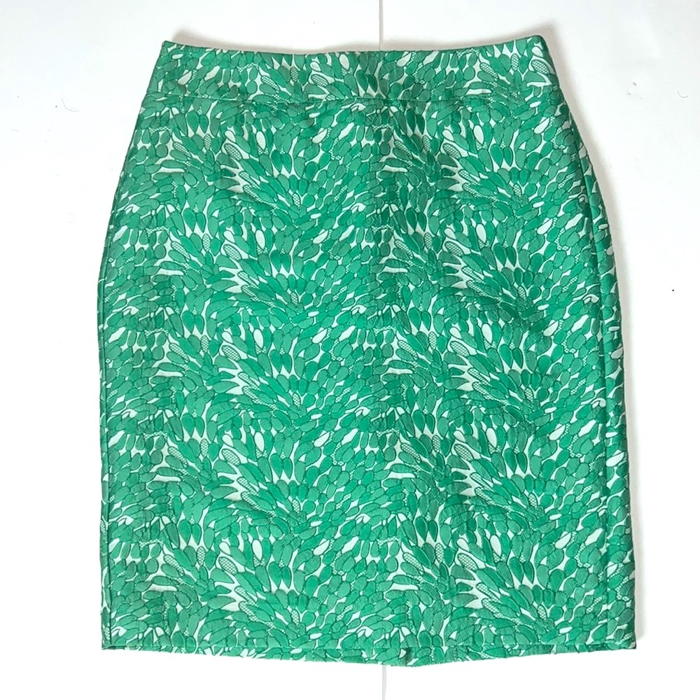 Ann Taylor Green Patterned Women's Skirt